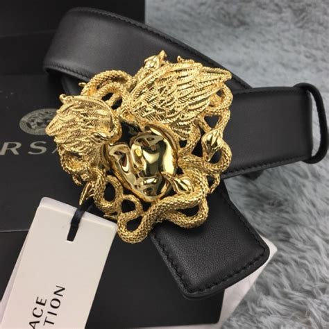 medusa head versace belt|versace medusa snake wings belt.